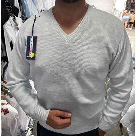 Светр чоловічий 56634 l.grey р.L-2XL "TURHAN" недорого оптом від прямого постачальника