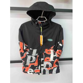 Фотография Куртка детская демисезонная на мальчика F274 black-orange р.130-170 "Farbique" недорого оптом от прямого поставщика