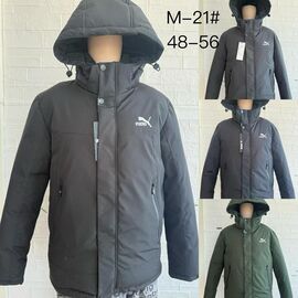 Куртка чоловіча зимова M21 black р.48-56 "Lina" недорого оптом від прямого постачальника