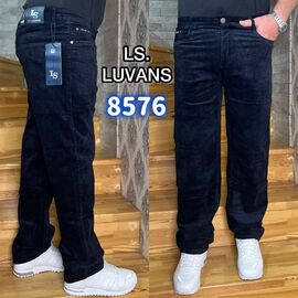 Чоловічі брюки 8576 blue р.34-44 "God Baron" недорого оптом від прямого постачальника