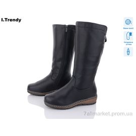 Чоботи жіночі зручні Зима 9253-1 (6 пар р.37-42) "Trendy" недорого оптом від прямого постачальника