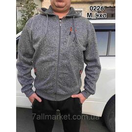 Кофта чоловіча спортивна на блискавці | фліс р-ри M-4XL (2кв) "STELLA" недорого від прямого постачальника