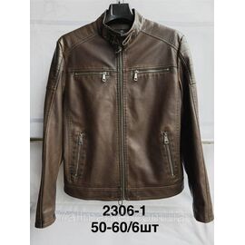 Фотография Куртка мужская демисезонная, кожзам, размеры 50-60(2цв) "ANGELIS" недорого от прямого поставщика