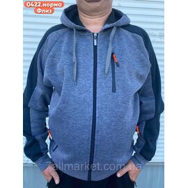 Кофта чоловіча спортивна на блискавці | фліс р-ри M-4XL(3кв)"STELLA" недорого від прямого постачальника