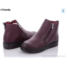 Черевики жіночі стильні Зима BK808-8 (8 пар р.37-42) "Trendy" недорого оптом від прямого постачальника
