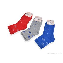 Жіночі шкарпетки Зима 210(09483) mix (12 шт. р.сітка36-41) "Obuvok" недорого оптом від прямого постачальника