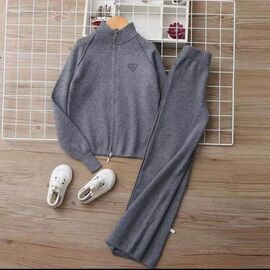 Костюм дитячий спортивний на дівчинку M378 grey р.120-160 "Major" недорого оптом від прямого постачальника