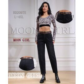 Фотография Джинсы женские RD2097E black р.L-4XL "Miss Kurry" недорого оптом от прямого поставщика
