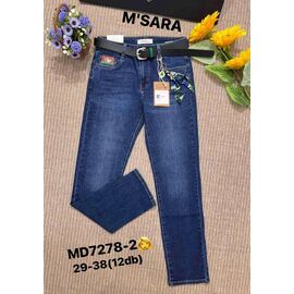 Фотография Джинсы женские MD7278-2 blue р.29-38 "Miss Kurry" недорого оптом от прямого поставщика