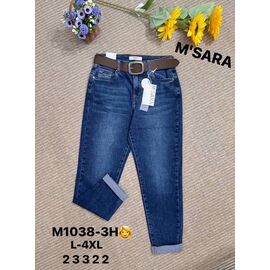 Фотография Джинсы женские M1038-3H blue р.L-4XL "Miss Kurry" недорого оптом от прямого поставщика