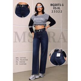 Фотография Джинсы женские BQ2071-1 navy р.XS-XL "Miss Kurry" недорого оптом от прямого поставщика