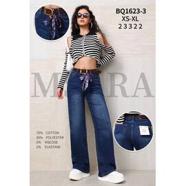 Фотография Джинсы женские BQ1623-3 blue р.XS-XL "Miss Kurry" недорого оптом от прямого поставщика