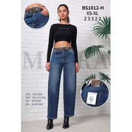 Фотография Джинсы женские BS1012H blue р.XS-XL "Miss Kurry" недорого оптом от прямого поставщика