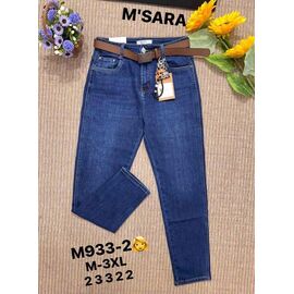 Фотография Джинсы женские M933-2 blue р.M-3XL "Miss Kurry" недорого оптом от прямого поставщика
