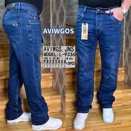 Фотография Джинсы мужские L-9336 blue р.29-38 "God Baron" недорого оптом от прямого поставщика