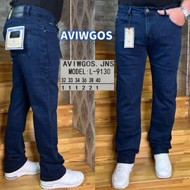 Фотография Джинсы мужские L-9130 blue р.32-40 "God Baron" недорого оптом от прямого поставщика