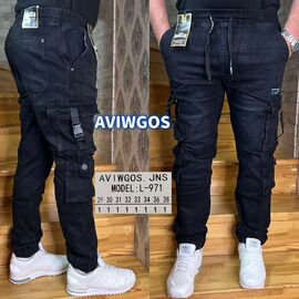 Фотография Джинсы мужские L-971 blue р.29-38 "God Baron" недорого оптом от прямого поставщика