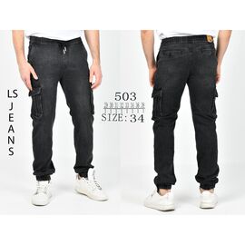 Фотография Джинсы мужские 503 black р.29-38 "God Baron" недорого оптом от прямого поставщика