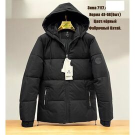 Фотография Куртка мужская зимняя 7117 black р.48-58 "Hai" недорого оптом от прямого поставщика