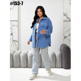Сорочка жіноча 153-7 l.blue р.44-58 "FIESTA" недорого оптом від прямого постачальника