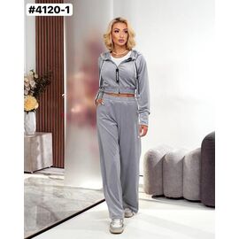 Костюм спортивний жіночий теплий 4120-1 grey р.44-50 "FIESTA" недорого оптом від прямого постачальника