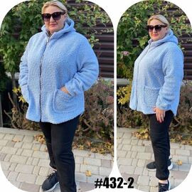 Куртка жіноча демісезонна 432-2 l.blue р.50-60 "FIESTA" недорого оптом від прямого постачальника