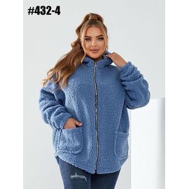 Куртка жіноча демісезонна 432-4 blue р.50-60 "FIESTA" недорого оптом від прямого постачальника