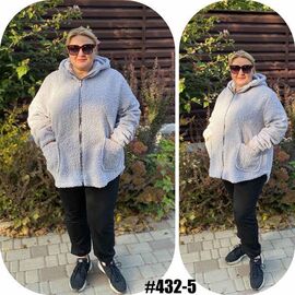 Куртка жіноча демісезонна 432-5 l.grey р.50-60 "FIESTA" недорого оптом від прямого постачальника