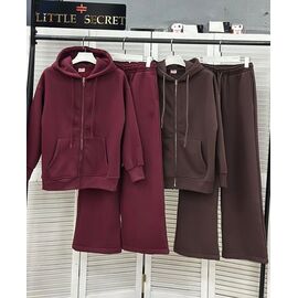 Фотография Костюм спортивный женский 400290 brown р.S-L "Little Secret" недорого оптом от прямого поставщика