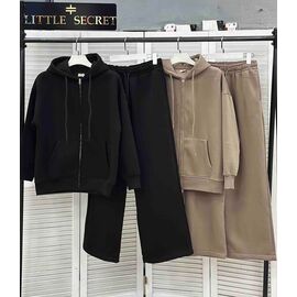 Фотография Костюм спортивный женский 400290 khaki р.S-L "Little Secret" недорого оптом от прямого поставщика