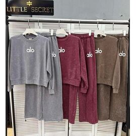 Фотография Костюм спортивный женский тёплый 500188 wine р.S-L "Little Secret" недорого оптом от прямого поставщика