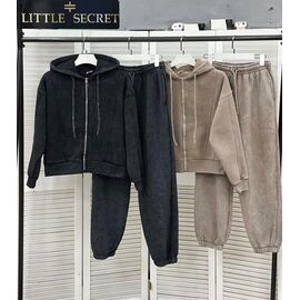 Фотография Костюм спортивный женский 500226 black р.S-L "Little Secret" недорого оптом от прямого поставщика