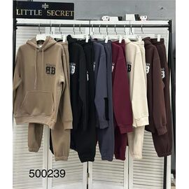 Фотография Костюм спортивный женский 500239 khaki р.M-2XL "Little Secret" недорого оптом от прямого поставщика