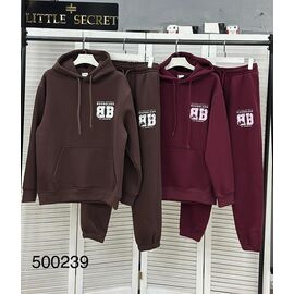 Фотография Костюм спортивный женский 500239 wine р.M-2XL "Little Secret" недорого оптом от прямого поставщика