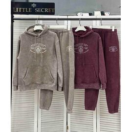 Фотография Костюм спортивный женский 500241 khaki р.M-2XL "Little Secret" недорого оптом от прямого поставщика