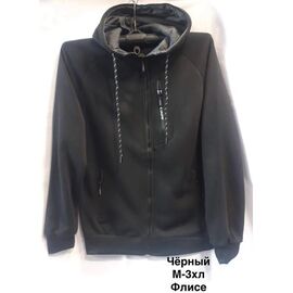 Кофта спортивна чоловіча 2331 black р.M-3XL "WELL" недорого оптом від прямого постачальника