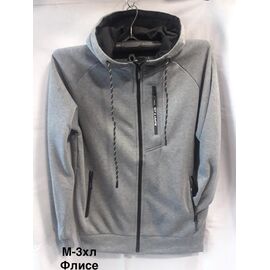 Кофта спортивна чоловіча 2331 grey р.M-3XL "WELL" недорого оптом від прямого постачальника