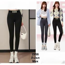 Фотография Лосины женские тёплые 2956 mix р.40-48 "WELL" недорого оптом от прямого поставщика