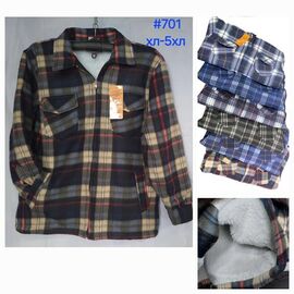 Сорочка чоловіча тепла 701 mix р.XL-5XL "Hoan" недорого оптом від прямого постачальника