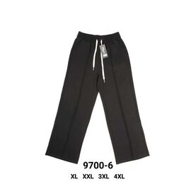 Штани спортивні жіночі 9700-6 black р.44-56 "Hoan" недорого оптом від прямого постачальника