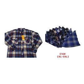 Сорочка чоловіча тепла C16 mix р.XL-5XL "Hoan" недорого оптом від прямого постачальника