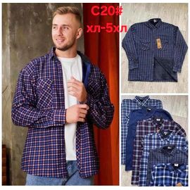 Сорочка чоловіча тепла C20 mix р.XL-5XL "Hoan" недорого оптом від прямого постачальника