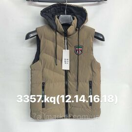 Фотография Жилетка детская демисезонная/двухстронняя на мальчика 6-11лет (3цв) "FUDIAO"недорого от прямого поставщика