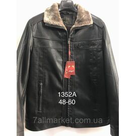 Фотография Куртка мужская на меху/ зимняя кожзам, размеры 48-60 "ANGELIS" недорого от прямого поставщика