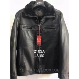 Фотография Куртка мужская на меху/ зимняя кожзам, размеры 48-60 "ANGELIS" недорого от прямого поставщика