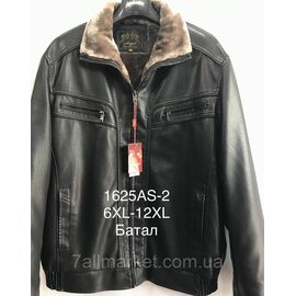 Куртка чоловіча на хутрі/зимова шкірозамінник, батал розміри 6XL-12XL "ANGELIS" недорого від прямого постачальника