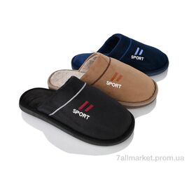 Тапки чоловічі домашні Зима L1870 mix (12 пар р.40-45) "Elmob" недорого оптом від прямого постачальника