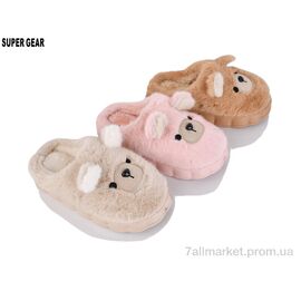 Тапки жіночі для будинку Зима 5020 mix (12 пар р.36-41) "Super Gear" недорого оптом від прямого постачальника