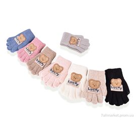 Рукавички для дітей Зима 5206 (тедди) mix (12 шт. р.сітка2-4) "TUZZI" недорого оптом від прямого постачальника