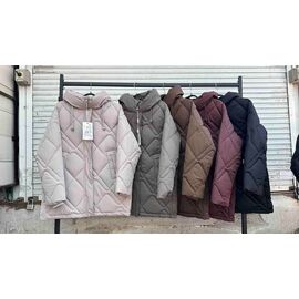 Куртка жіноча зимова 5715 beige р.48-54 "Yafeier" недорого оптом від прямого постачальника